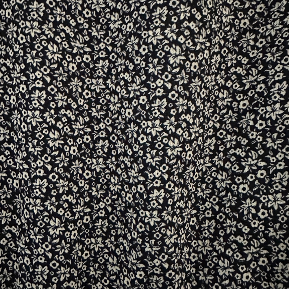 NWT J Crew 16 Floral Sleeveless Dress with ruffles- fully lined! Navy and white - Picture 6 of 7